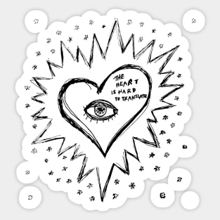 Florence Welch The Heart Is Hard to Translate Art Doodle Sticker